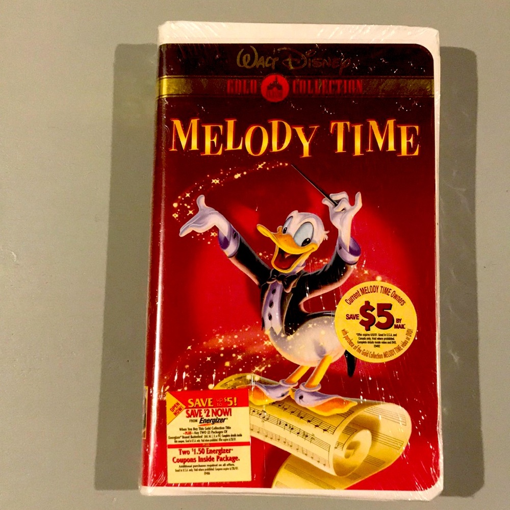 Disney Melody Time Vintage VHS Gold Collection New in Wrap